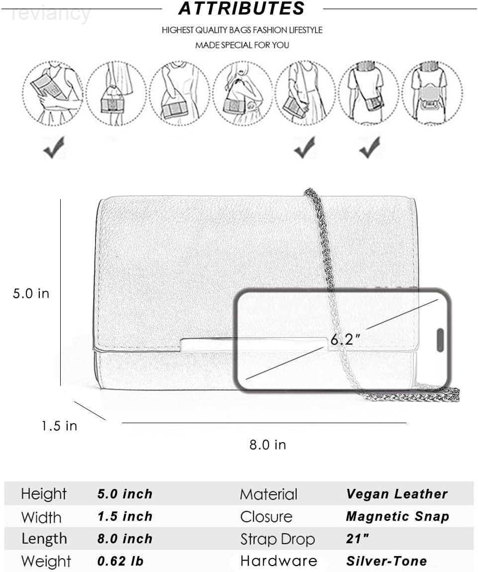 Small Clutch Purses for Women Formal Evening Bag Crossbody and Wristlet Handbags for Party Prom Cocktail WeddingW250907