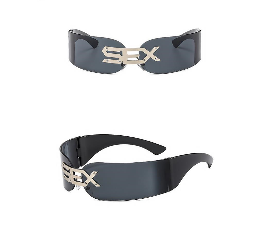 Designer Sunglasses For Women Men Sunglasses Luxury Polarized Punk Frameless Sunglasses Goggle Pilot PC Frame Oversized UV400 Eyewear Luxury Style Sun