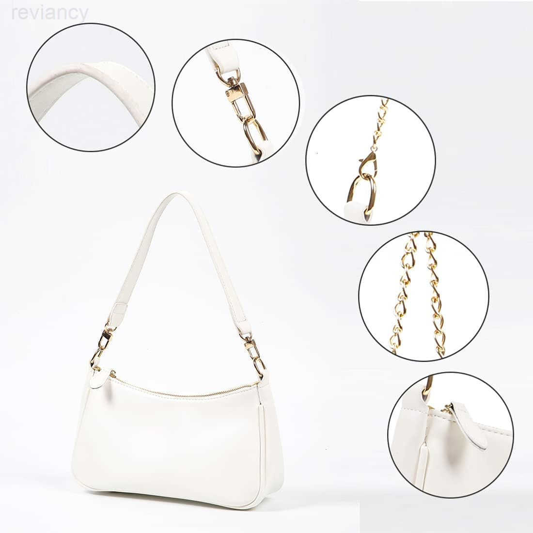 Clutch Tote Handbags with 2 Removable Straps and Zipper Closure Crossbody Bags Shoulder Purse Handbag for WomenW250908