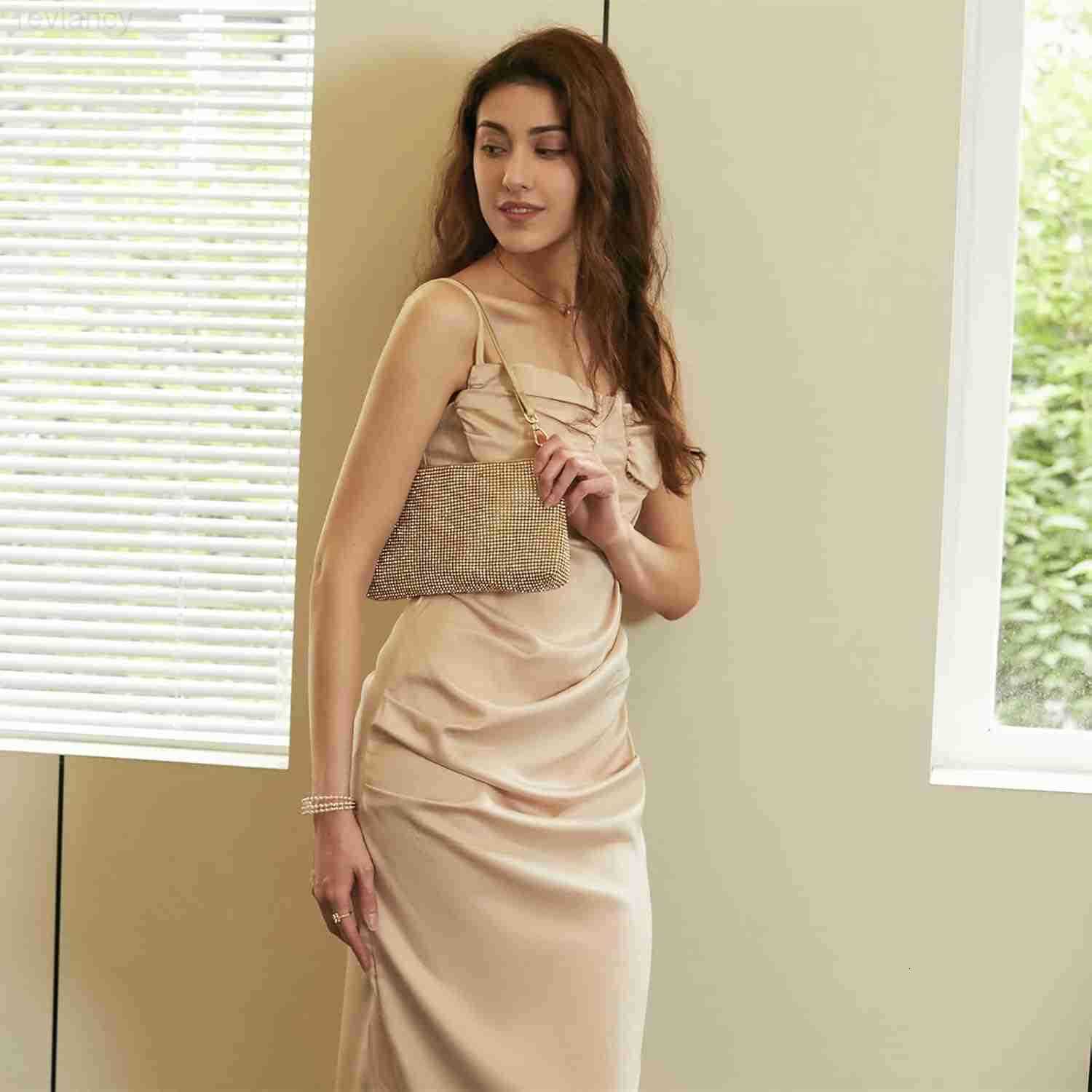 Evening Clutch Bag for Women Lady Girl Bride Rhinestone Purse For Prom Cocktail Party Wedding EngagementW250908