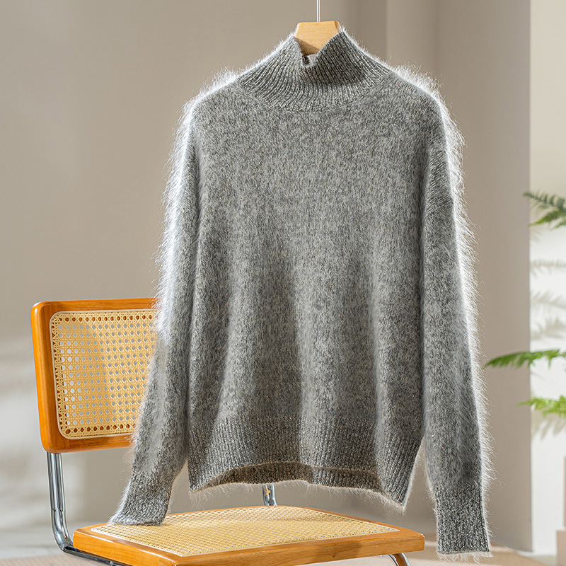100% Pure Cashmere Turtleneck Sweater Autumn/Winter Soft, Plush, Skin-Friendly Knitwear