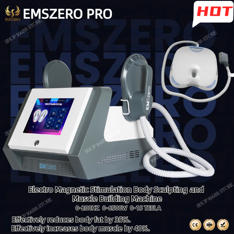 EMSzero Ems Machines 6500w 15 Tesla Professional Portable NEO Body Slimming Nova Rf Mini Muscle EMS Electromagnetic Stimulate