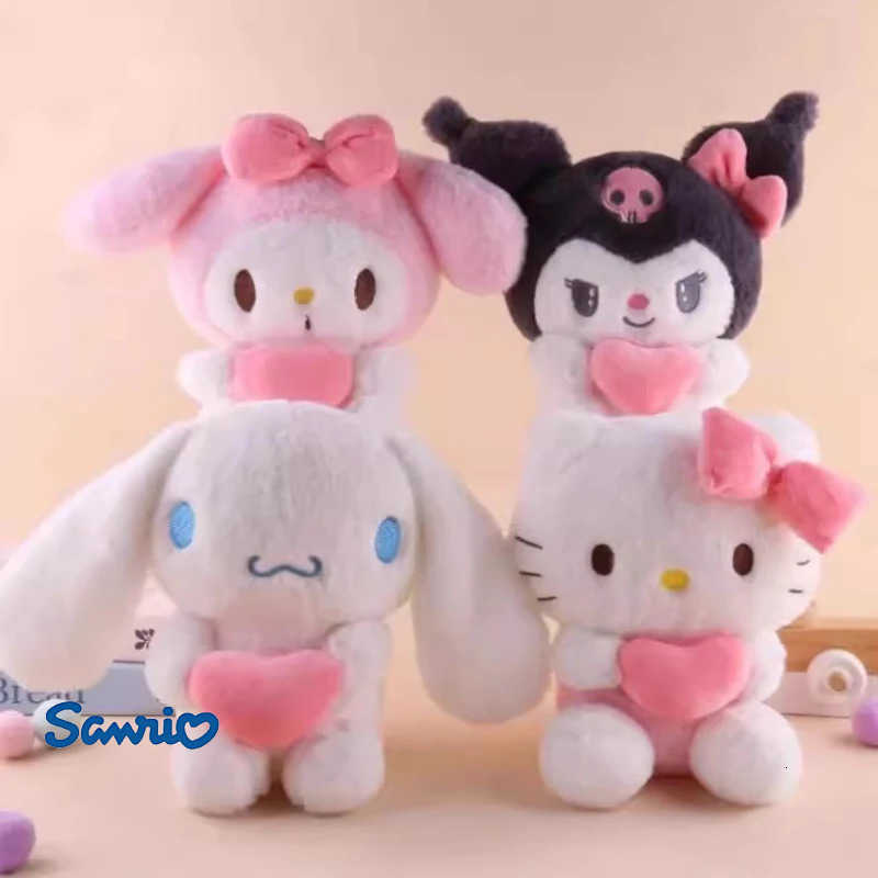 Sanrio 22cm Hello Kitty Kuromi Pillow KT Plush Toy Girls Soft Stuffed Animal Toys Love My Melody Cinnamoroll Stuff Doll Gifts H251113