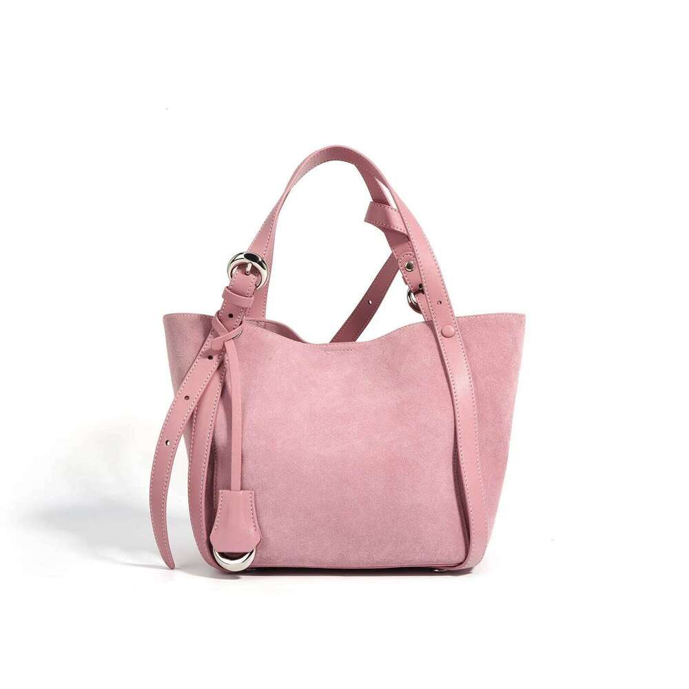 Hot Sale New Frosted Cowhide Handbag For Women Autumn And Winter Simple Fashion Soft Suede Genuine Leather Ladies Bag