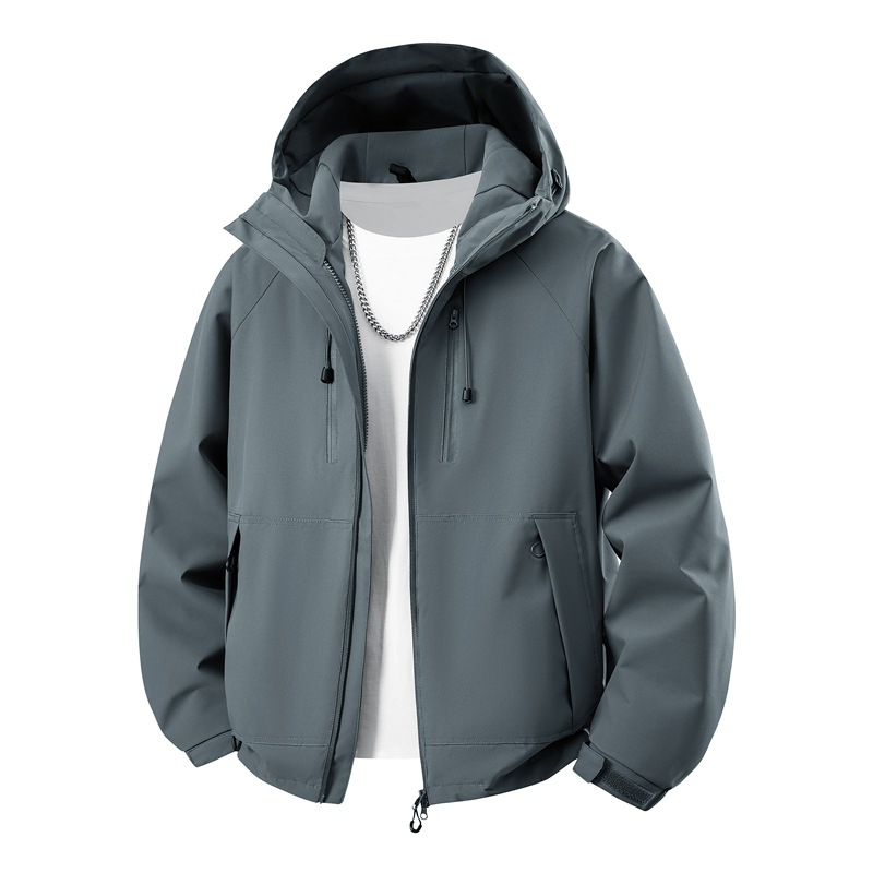 Free shipping Mens solid color mountaineering jacket outdoor leisure jackets windproof and waterproof couple mountain climbing suit