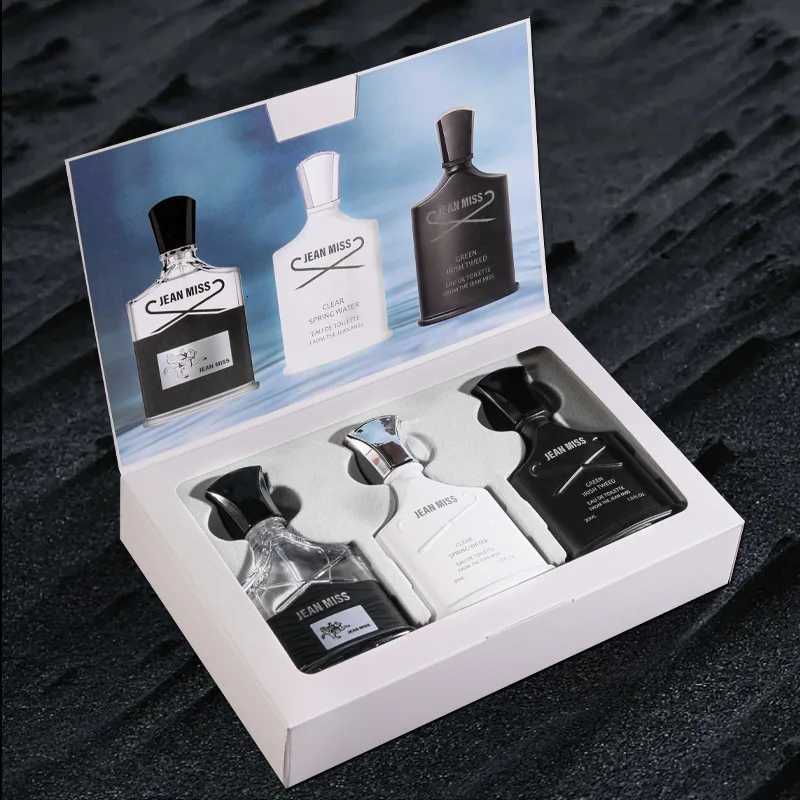 3pcsset Mens Perfume Set Silver Mountain Spring 3 Scents Fragrance Set Portable Napoleon Irish Perfume Longlasting Gift Box W250908