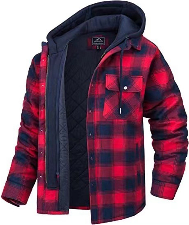Free shipping Classic fashion new popular mens autumn and winter styles thick cotton coat long sleeved loose hooded jacket
