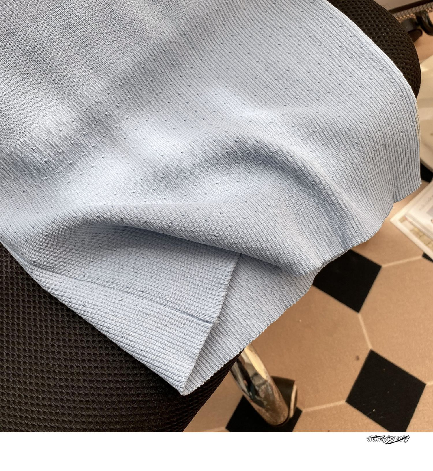 Summer New Fashion Round Neck Short Sleeve Women's Color Blocked Top Button Flower Knitted Versatile Style ddmylovely ddmylovely ddmylovely ddmyl