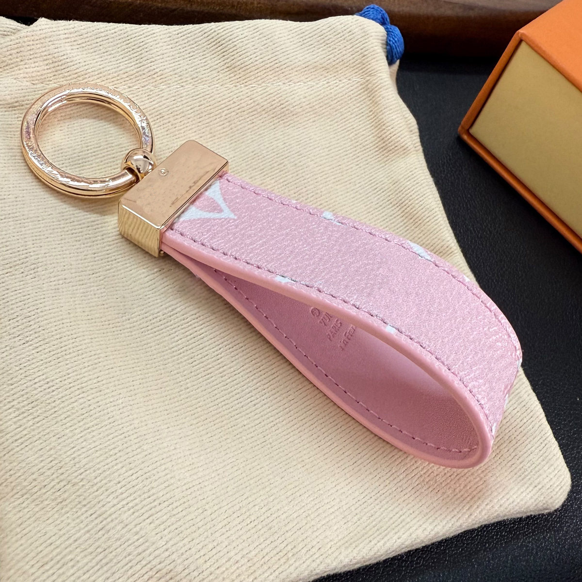 Key Ring Pendant Leather Explosive European and American Brand Bag Hanging Decoration Car Keychain