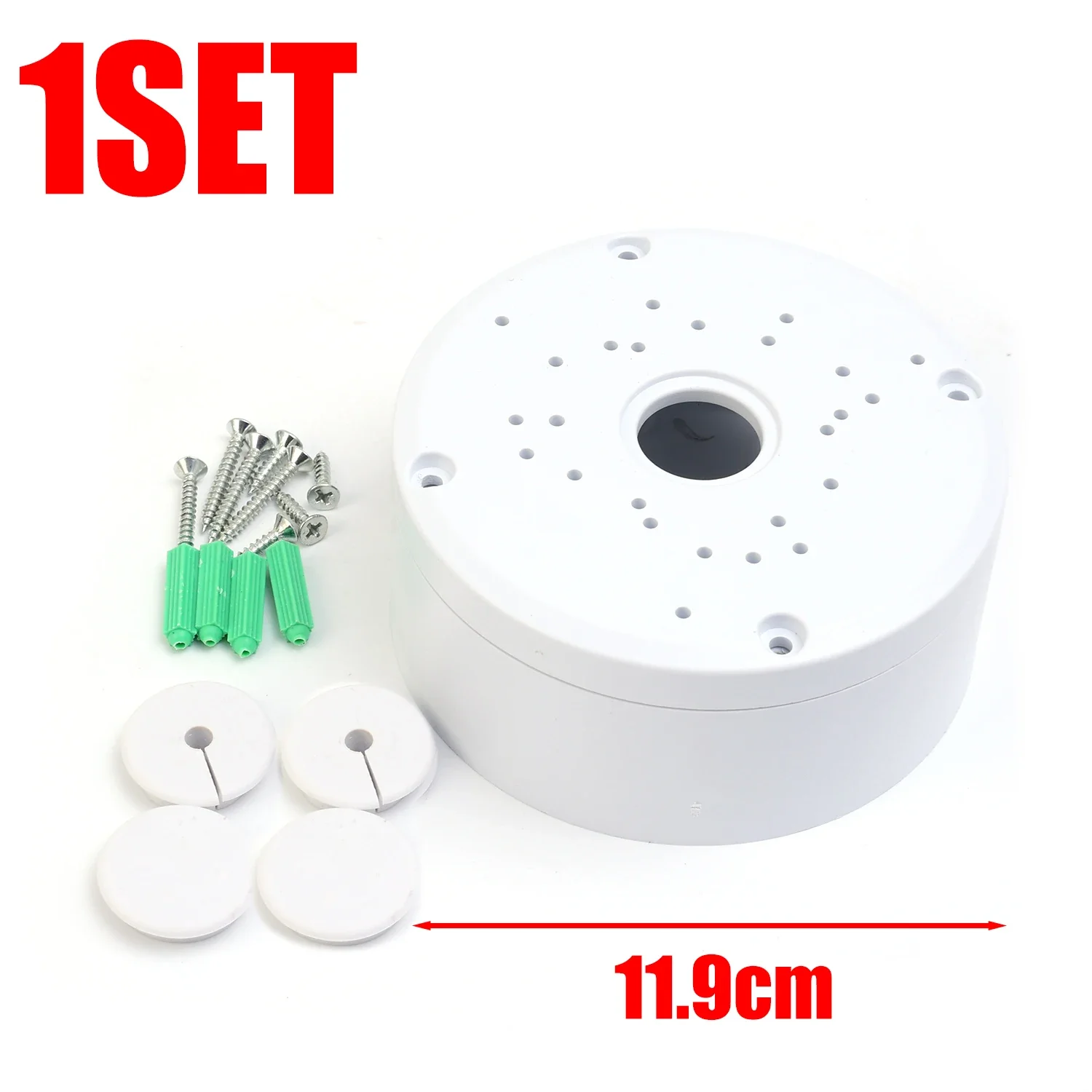 Waterproof Junction Box for CCTV Camera Bracket Cable Deep Base Camera Mount Bracket Rounds Support Deep Base