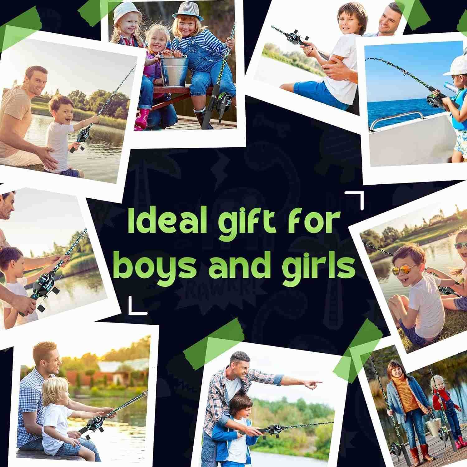 Fishing Pole Kids Telescopic Fishing Rod and Reel Combo for Children Boys GirlsW250908