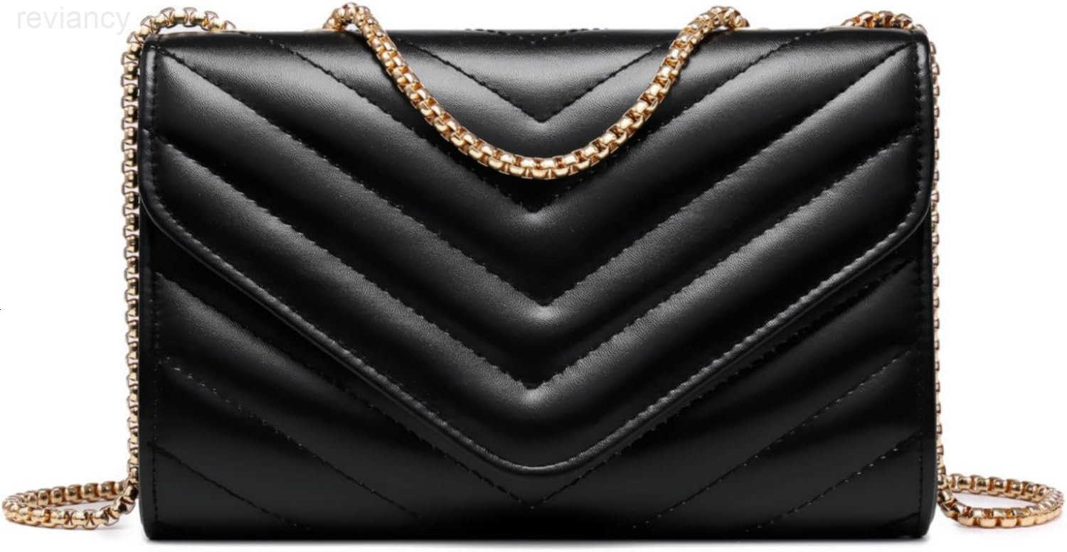 Women Small Quilted Crossbody Bags Stylish Designer Evening Bag Clutch Purses and Handbags with Chain Shoulder StrapW250908
