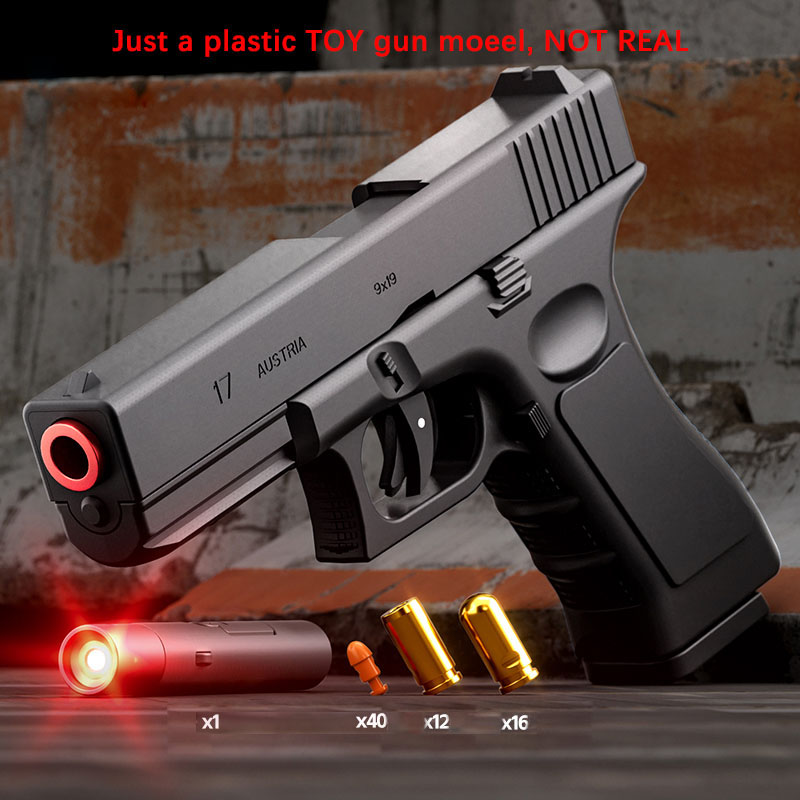 Colt Automatic Shell Ejection Pistol Laser Version Toy Gun For Adults Kids Outdoor Games dh5727163