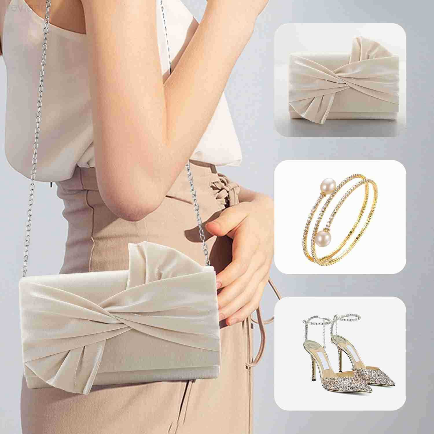 Satin Clutch purse evening bag for women party wedding handbagW250908