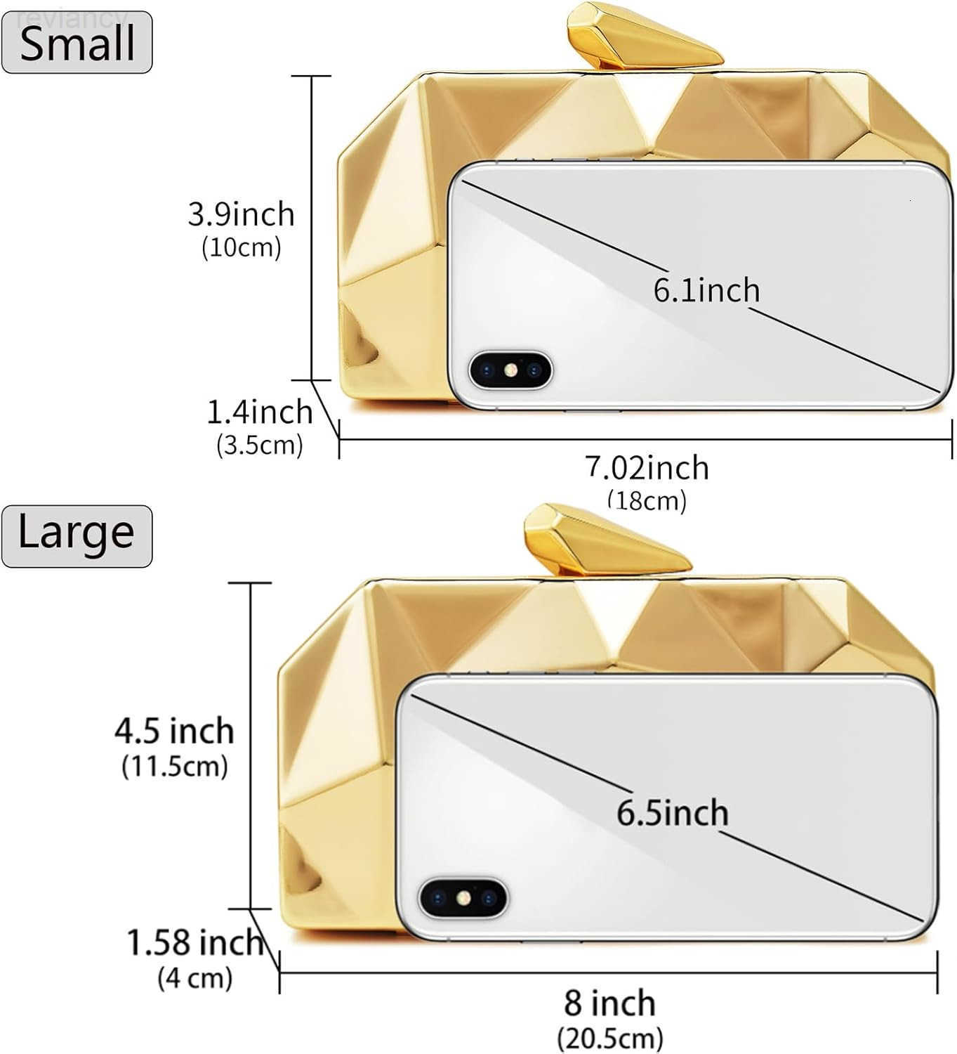 Women Lattice Pattern Metal Evening Clutch BagGeometric Evening Clutch Purse Handbag With Chain StrapW250908