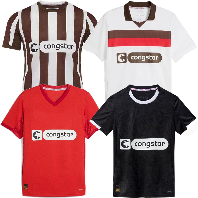 2025 2026 FC St. Pauli Soccer Jerseys PEREIRA LAGE AFOLAYAN HOUNTONDJI FUJITA PYRKA SALIAKAS TREU SINANI CEESAY KAARS 25 26 St Pauli football shirt