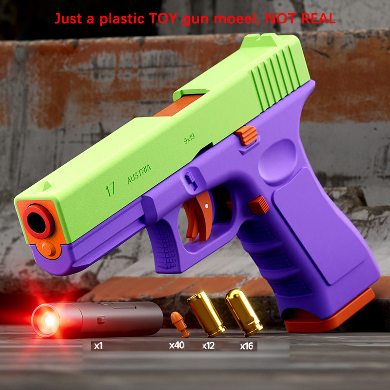 Colt Automatic Shell Ejection Pistol Laser Version Toy Gun For Adults Kids Outdoor Games dh5727163