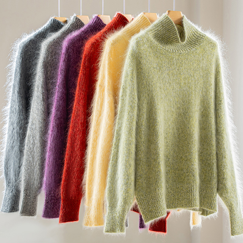 100% Pure Cashmere Turtleneck Sweater Autumn/Winter Soft, Plush, Skin-Friendly Knitwear
