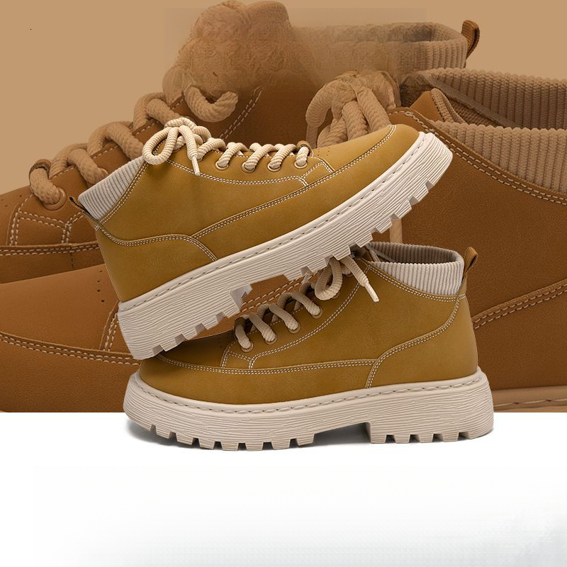 Designer Shoes Martens boots for men height increase Soft shoe upper casual comfortable sneakers fashionable