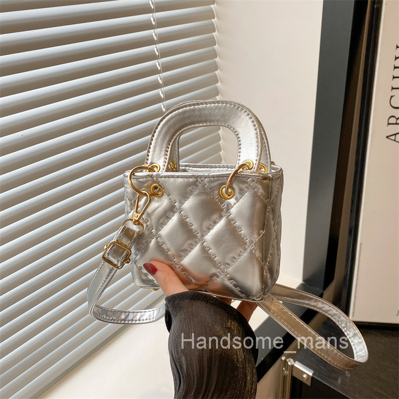 Fashion Textured Quilted Handbag Small Square Bag for Women Summer New Stylish Single Shoulder Bag Crossbody Bag
