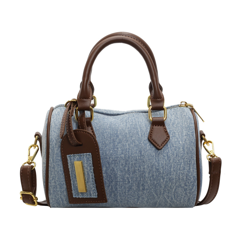 2025 New Denim Pillow for Women Retro Vintage Style Multiway Shoulder Bag Casual Crossbody Tote Commuter Handbag