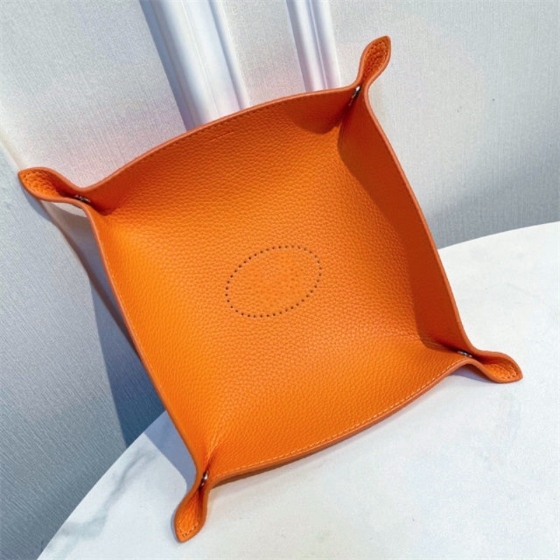 Designer storage box luxury brand storage box square tray leather storage tray entrance key sundry box desktop candy box