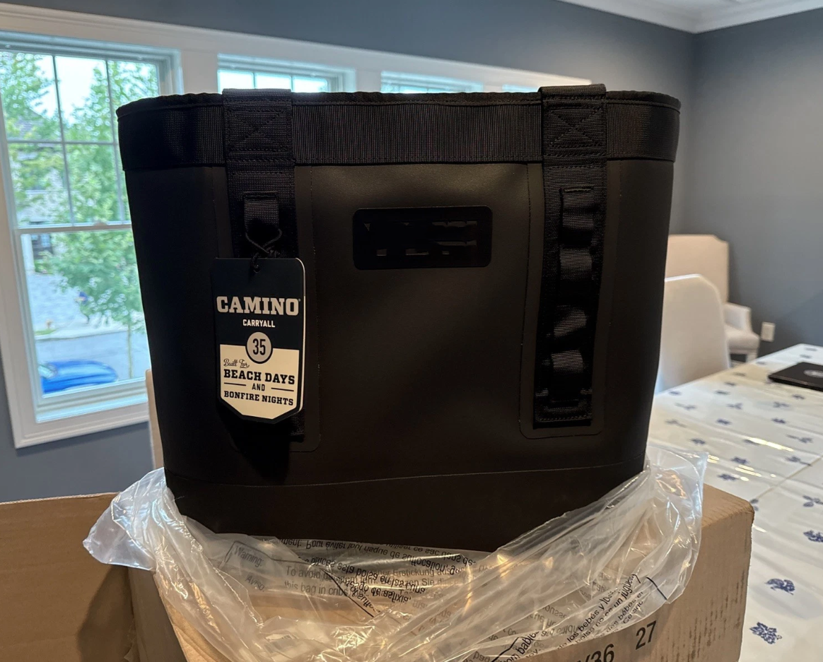 US warehouse Camino 35 Tote Bags All Day Julienne Mini Cooler Lunch Bag Box Cooler Bag Dividers All-Purpose Beach Tote Bag Power Pink Black