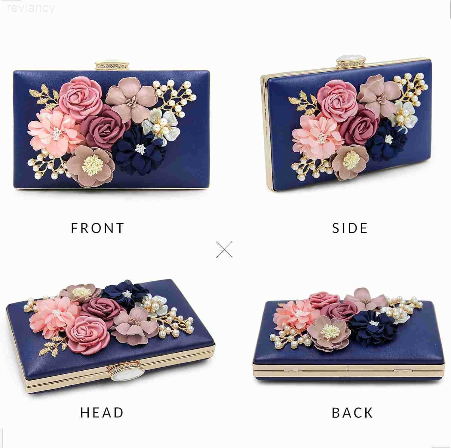 Evening Bag for Women Flower Wedding Evening Clutch Purse Bride Floral Clutch BagW250908