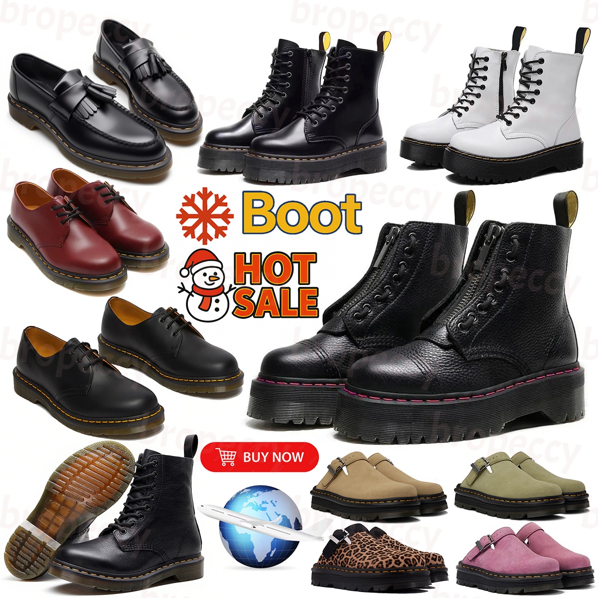 Men Women Designer Boots Dr doc Style Combat Chelsea Cowboy Cowgirl Over The Knee High 1460 Booties Fashion classic Shoes cowboyboots