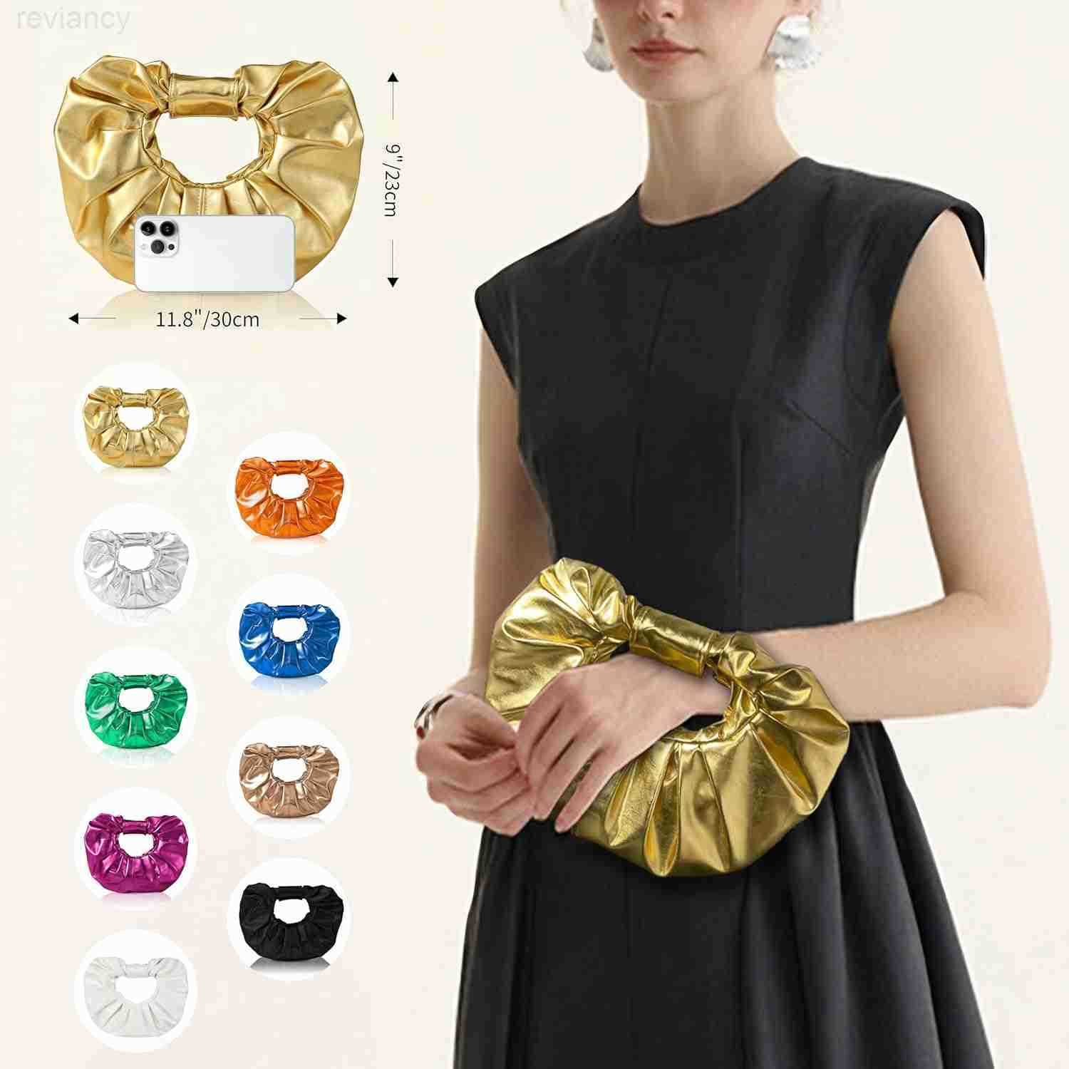 Clutch Purse for Women Evening Clutch PU Leather Pleated Bag Designer Handbag for Party Prom WeddingW250908