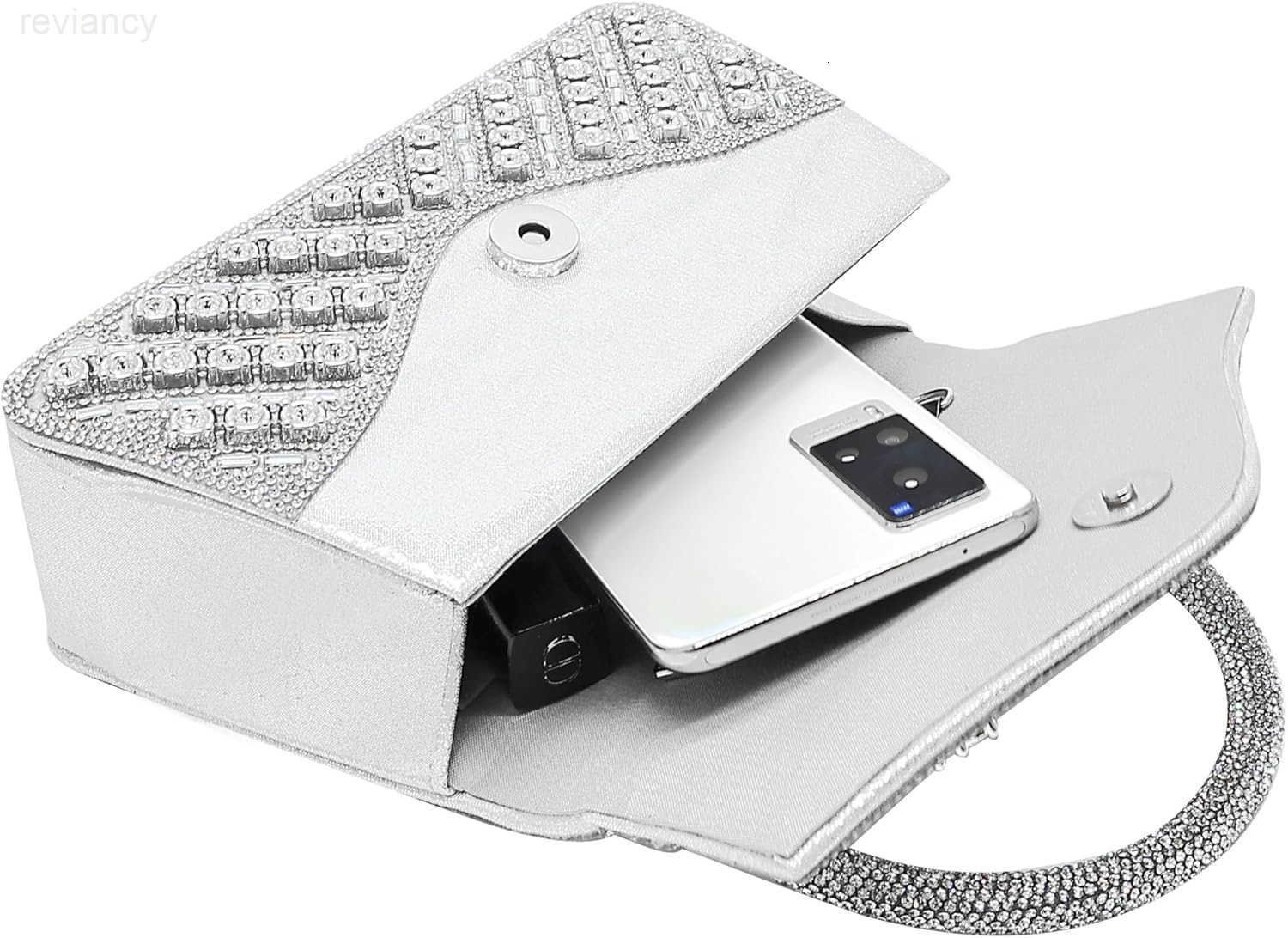 Clutch Purses for Women Sparkly Rhinestones Purses and Handbags for Wedding Party Evening Crossbody Bag with ChainW250908