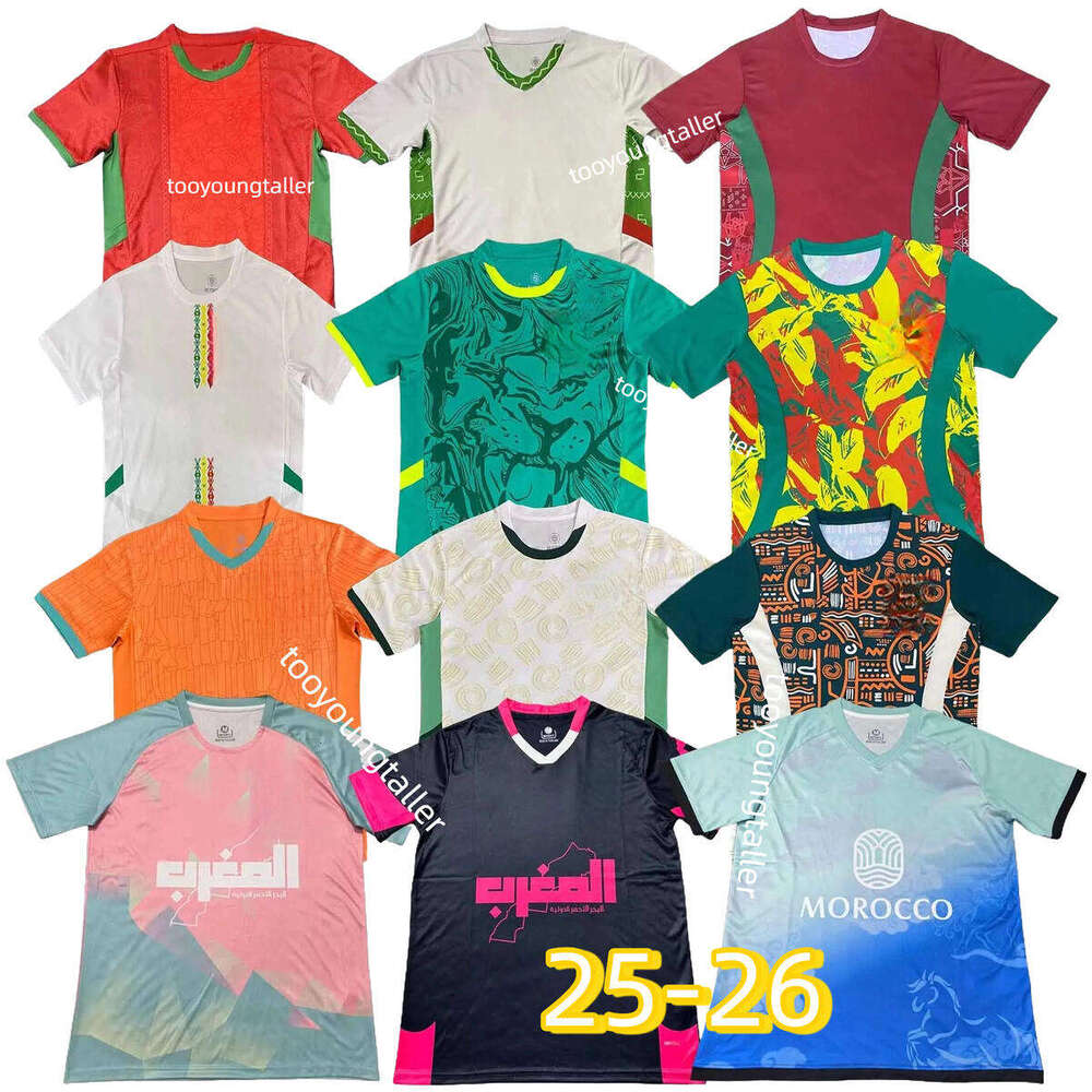 2025 2026 Soccer Jersey Egypt Senegal Morocco Ghana Ivory Coast Maroc HAKIMI Ziyech GUEYE special limited pre math training football shirt uniforms maillot kit