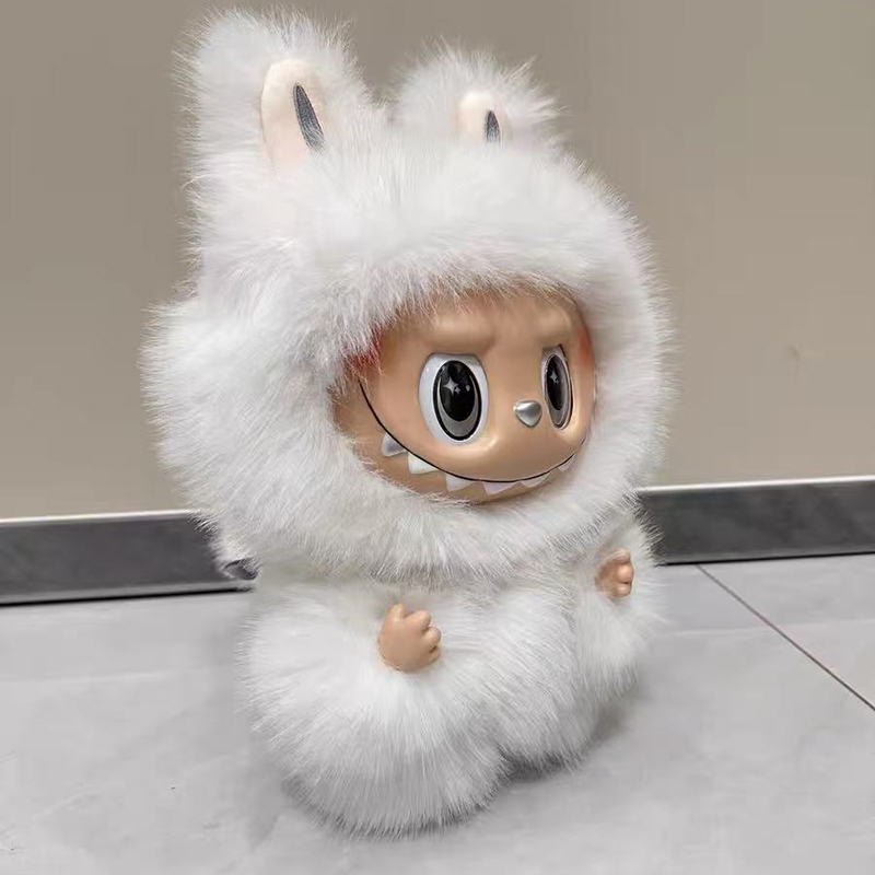 Large 38CM 24D Real Eyeball Plush Cotton Body Vinyl Face Fabric Fashion Doll with Big Business Card