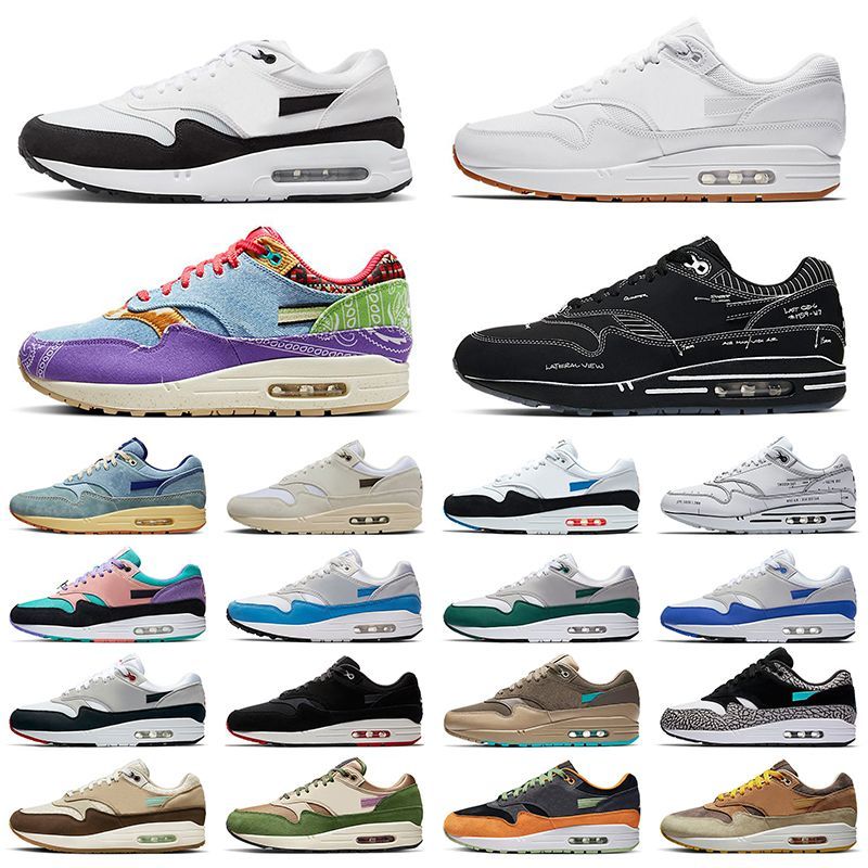 2025 Designer 87 Mens Womens Running Shoes Women 87s Mesh Triple Black White Navy Bule Rose Pink Red Men Sports Sneakers Trainers Outdoor Size 36-45