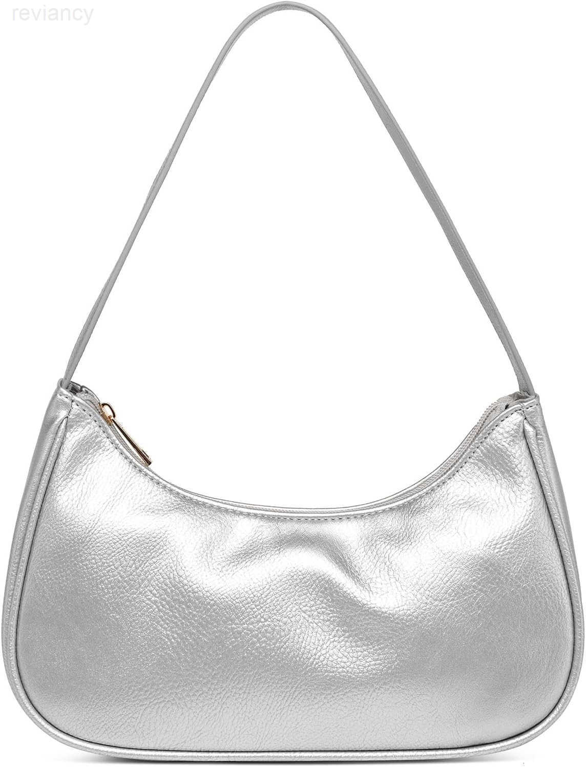 Shoulder Bags for Women Vegan Leather Hobo Sling Tote Handbag Retro Clutch Purse with Zipper ClosureW250908