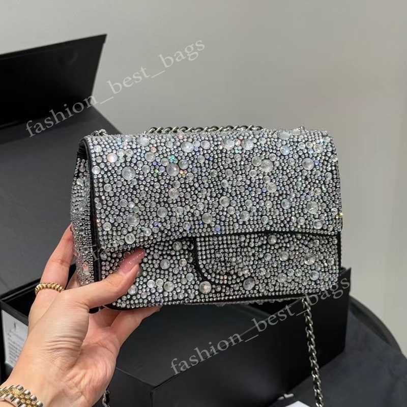 Luxurys Designer bag cleo bag cc Shoulder Bags hobo Women Crystal Diamante Handbags nylon Metallic Beads Diamonds Lady Axillary bag Crossbody lady wallet Purse