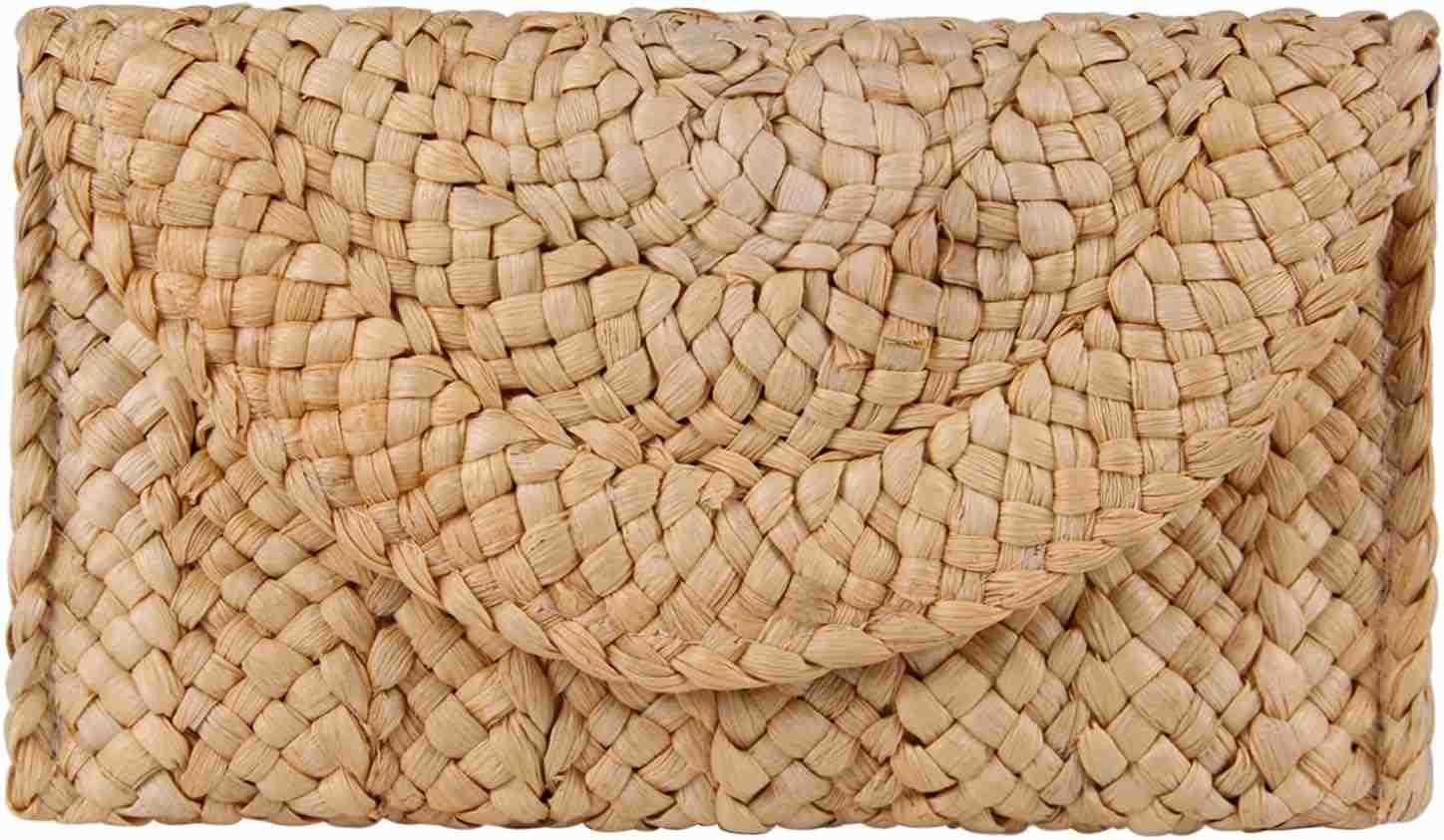 Straw Clutch Purses for Women Summer Beach Bags Envelope Woven Clutch HandbagsW250908