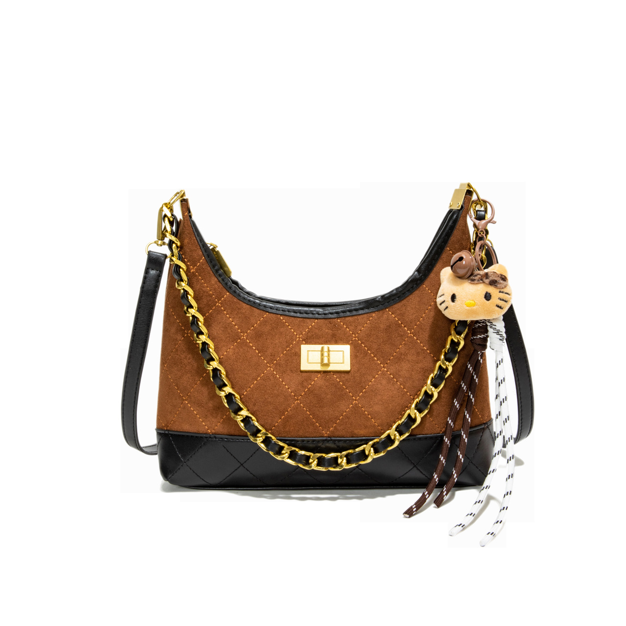 Hot Free shipping designer for womens Shoulder bags black yellow brown New versatile crossbody retro commuting tote bag