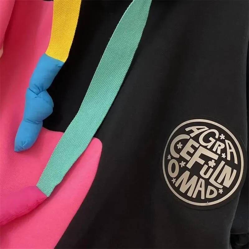 2025 New Korean Plush Hoodie Women's Fashion S Comparison design Hoodie Medium Long Women's S Coat Fashion New Autumn/Winter Designer Clothi