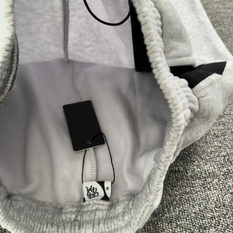 Men's Pants 2025 Patchwork Mertra Embroidery Sweatpants Men Women High Quality Fleece Trousers Jogger Drawstring Casual