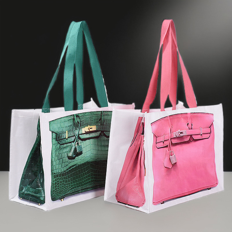 PP Woven Handbag IKEA Shopping Spoof Creative Eye-catching Tote Casual Bag