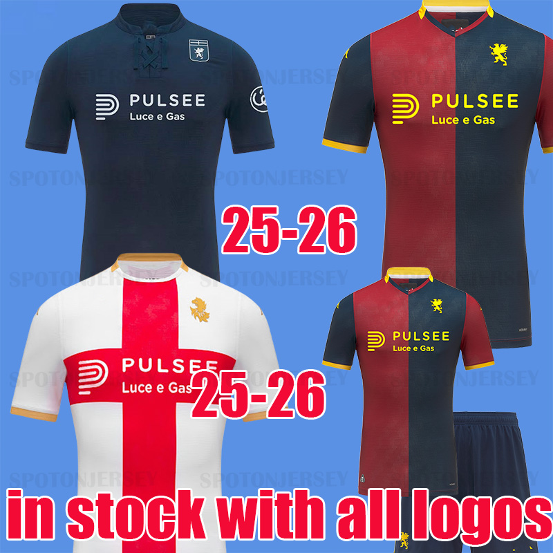 2025 2026 Genoa CFC Mens Soccer Jerseys special blue Home Away 3rd Football Shirts 25 26