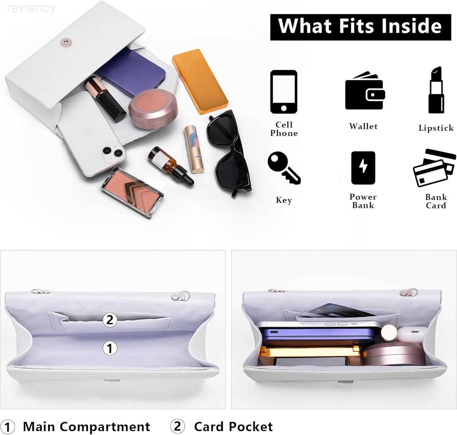 White Clutch Purse for Women Elegant Pleated Evening Bags with Chain Strap Sparkly Green Sequin Envelope Clutch Bag Formal Shoulder Handbag for Weddin