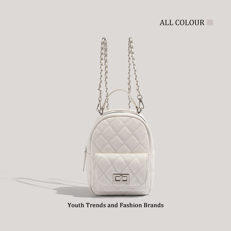 CHARHP&KEJNT free shipping Fashion High Beauty Chain Small Backpack Women's Fashion Single Shoulder Cross Shoulder Small Bag