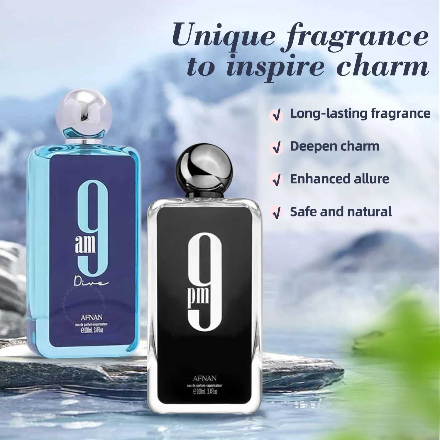 00ML Afnan 9 PM Rebel Unisex Eau De Parfum High Quality Brand Perfume Original Arabic Perfume For Men For Women W250908