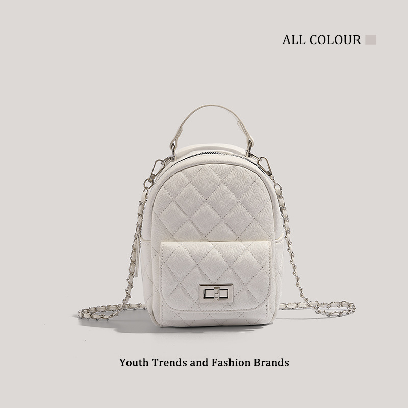 CHARHP&KEJNT free shipping Fashion High Beauty Chain Small Backpack Women's Fashion Single Shoulder Cross Shoulder Small Bag