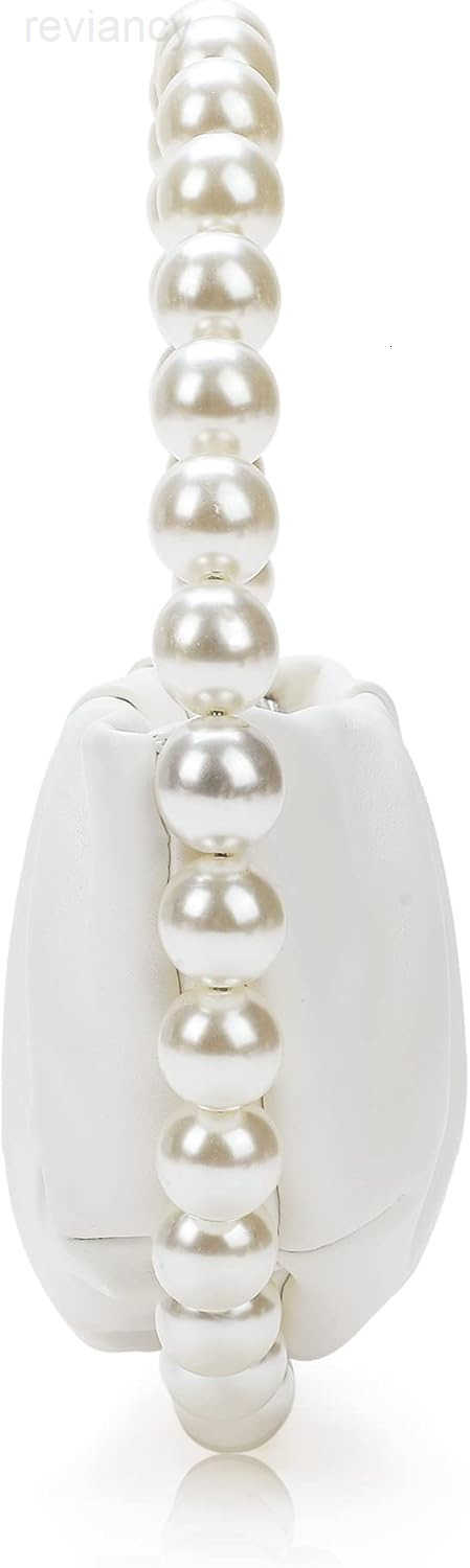Pearl Soft Face Pleated Handbag Advanced Evening Bag Party Prom Bride Purse Phone Clutch PurseW250908