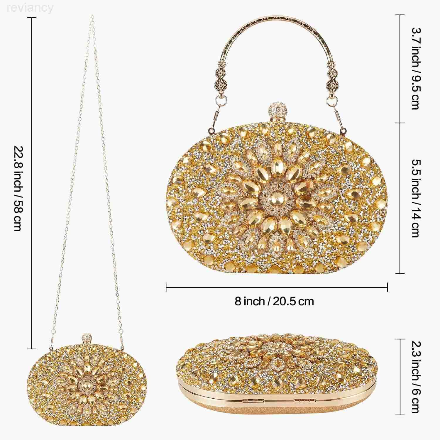Evening Clutch Purses for Women Evening WeddingsParty Purses Crystal Diamond Glitter Sparkly HandbagW250908