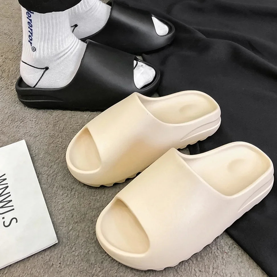 Unisex House Shoes NonSlip thick Soft Platform Slide Sandals for Women Men Indoor Outdoor Shower Bathroom Slipper for Adult 250908