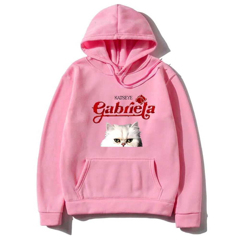 Katseye Gabriela Cat Graphic 2025 Hoodie Men Womens Cute Fashion hip hop streetwear kpop Fleece Clothing Long sleeve pulloversXJ250908